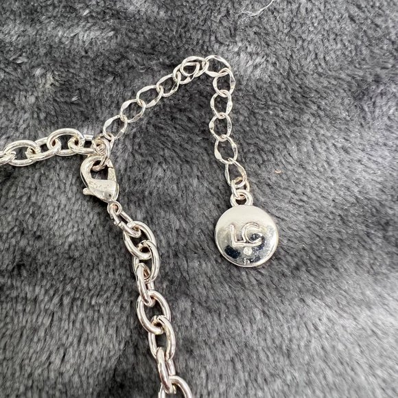 Liz Claiborne LC Silver Tone Necklace Eternal Links Long Layering Chain 40 in - Picture 5 of 7